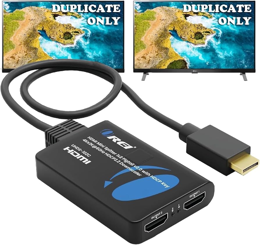 Amazon.com: OREI 4K HDMI Splitter 1 in 2 Out 4:4:4 8-bit